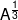 {A^{\frac{1}{3}}}