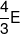\frac{4}{3}E
