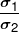 \frac{{{\sigma _1}}}{{{\sigma _2}}}