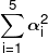 \sum\limits_{i = 1}^5 {\alpha _i^2} 