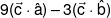 9(\vec c \cdot \hat a) - 3(\vec c \cdot \hat b)