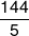\frac{{144}}{5}