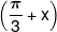 \left( {\frac{\pi }{3} + x} \right)