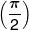 \left( {\frac{\pi }{2}} \right)