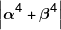 \left| {{\alpha ^4} + {\beta ^4}} \right|