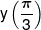 y\left( {\frac{\pi }{3}} \right)