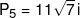 {P_5} = 11\sqrt 7 \,i