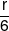 \frac{r}{6}