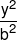 \frac{{{y^2}}}{{{b^2}}}
