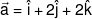 \vec a = \hat i + 2\hat j + 2\hat k