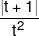 \frac{{|t + 1|}}{{{t^2}}}