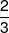 \frac{2}{3}