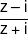 \frac{{z - i}}{{z + i}}