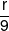 \frac{r}{9}