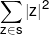 \sum\limits_{z \in s} {{{\left| z \right|}^2}} 